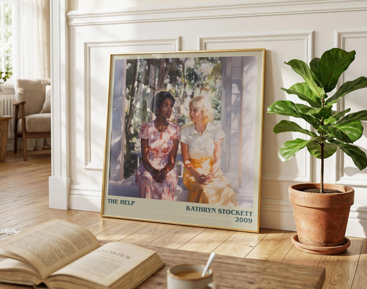The Help literary poster paired in gallery wall – literary art prints