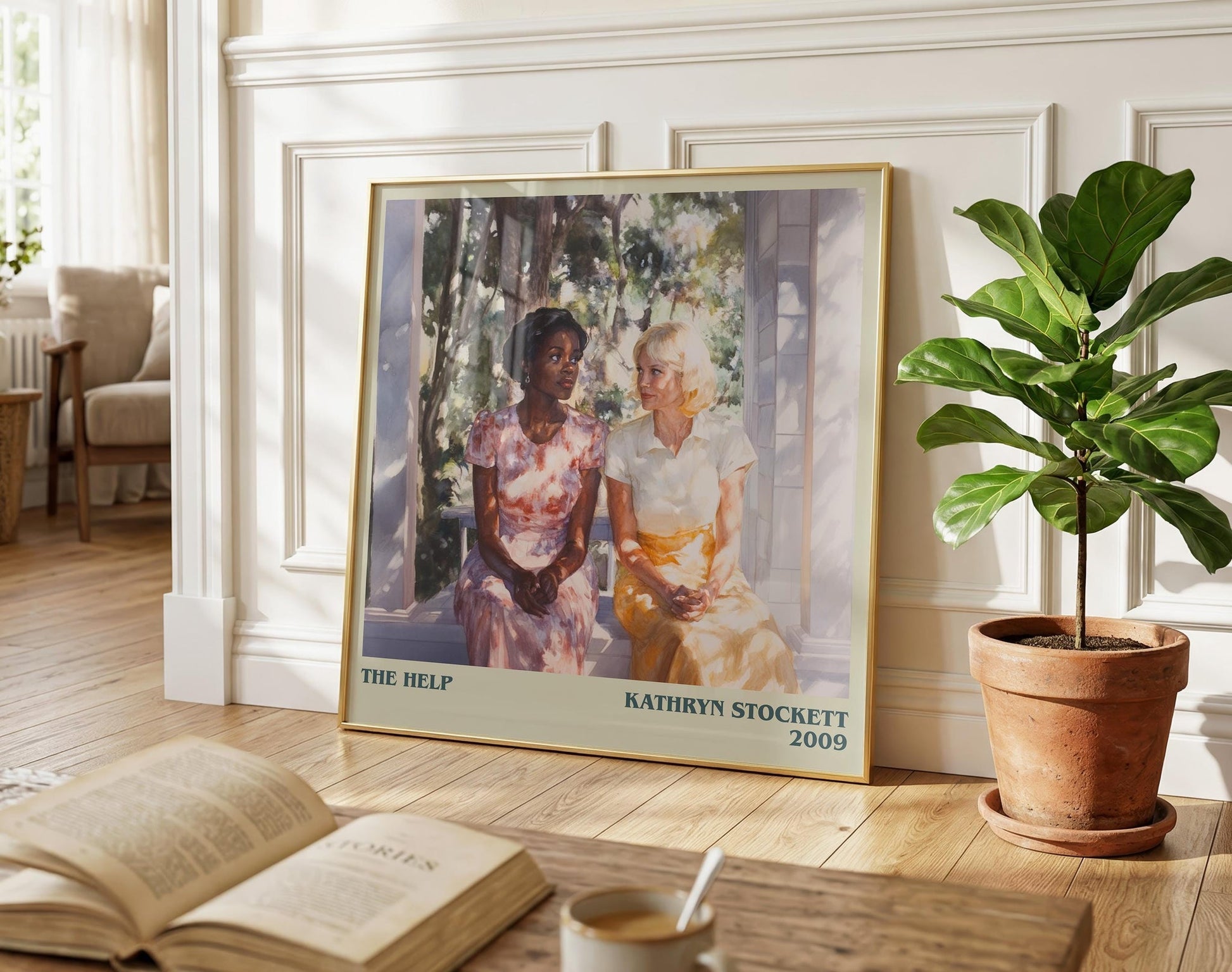 The Help literary poster paired in gallery wall – literary art prints