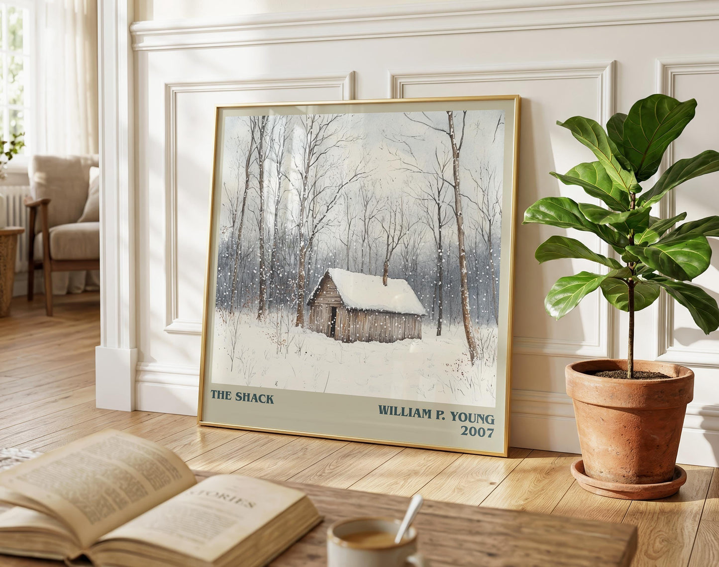 The Shack literary poster paired in gallery wall – literary art prints