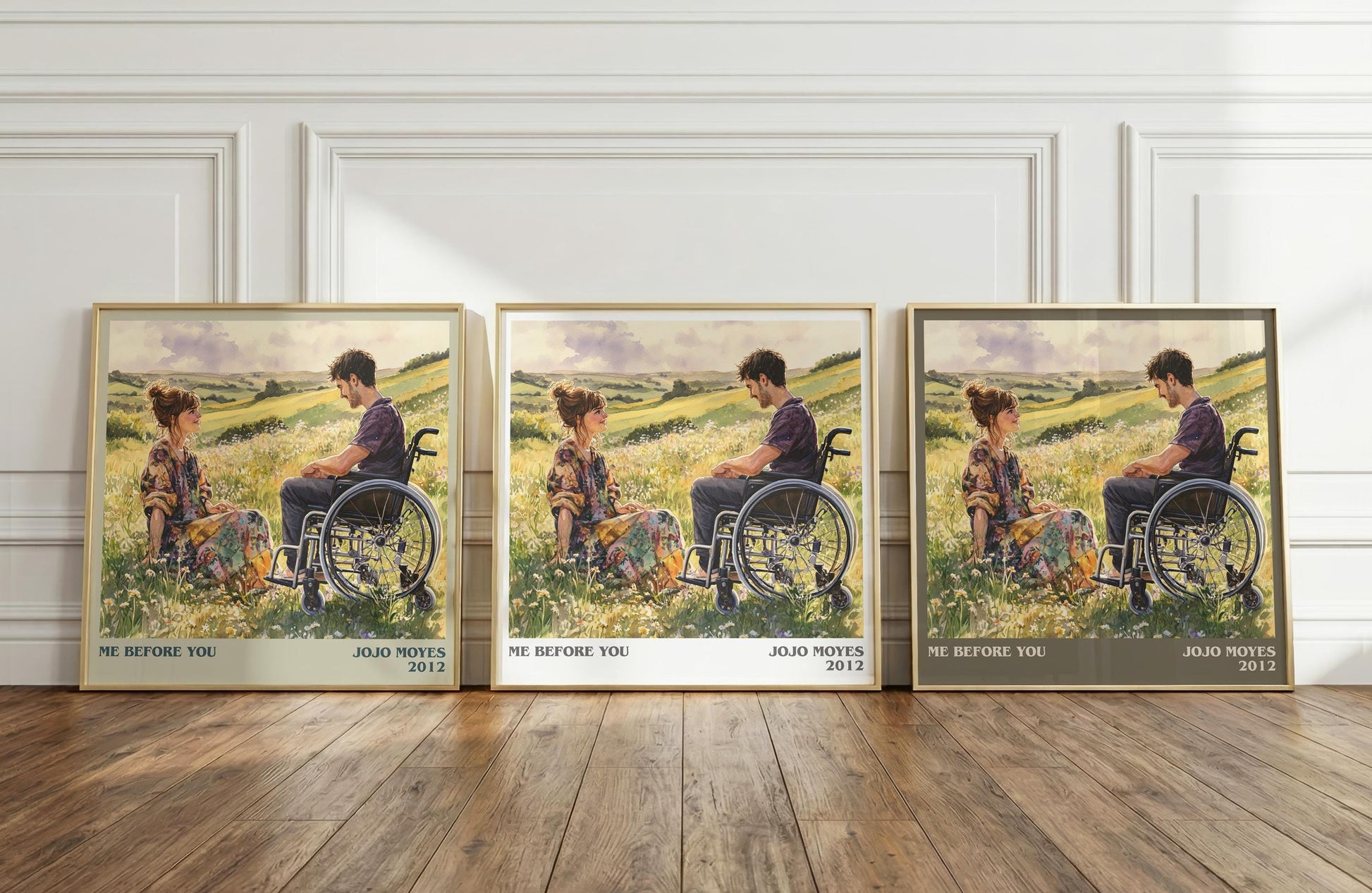 Me Before You literary print framed by window – literary home decor