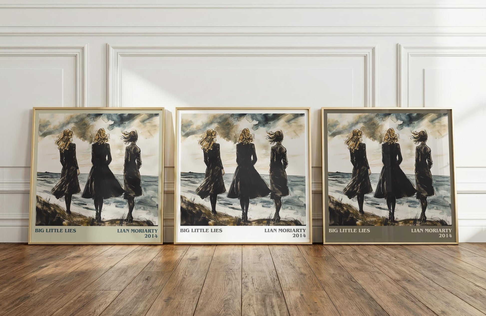 Big Little Lies literary print framed by window – literary home decor