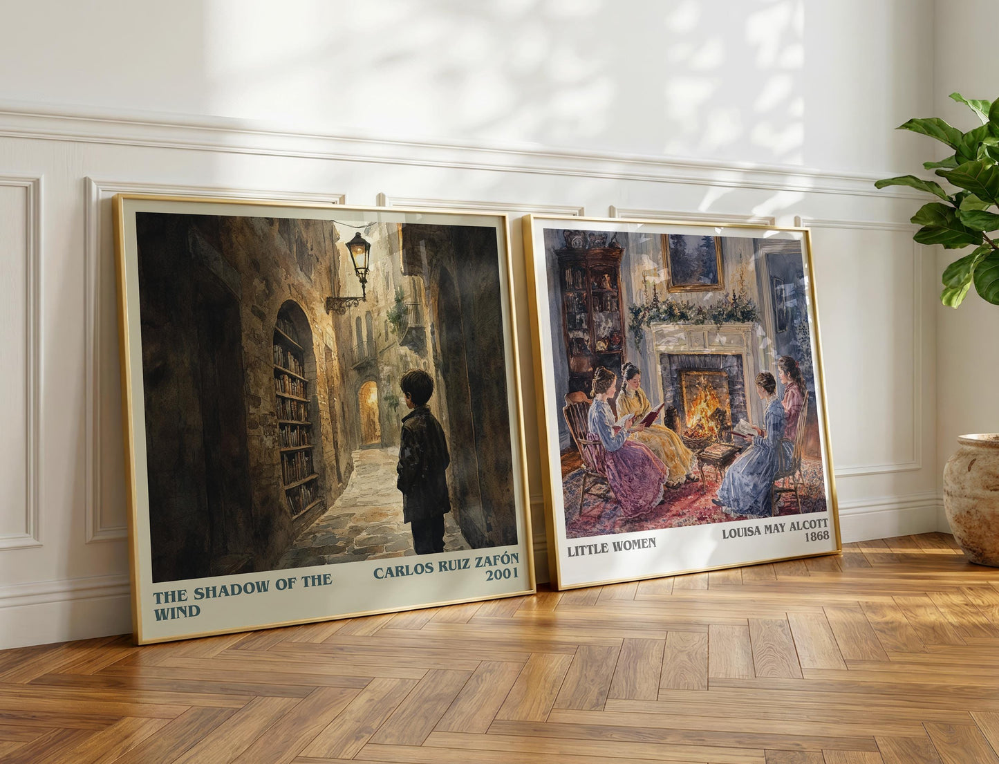 The Shadow Of The Wind book poster packaging – museum-quality print rolled in protective tube