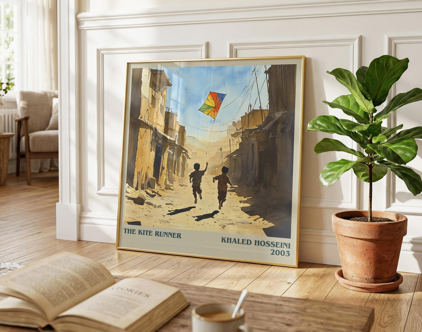 The Kite Runner literary poster paired in gallery wall – literary art prints