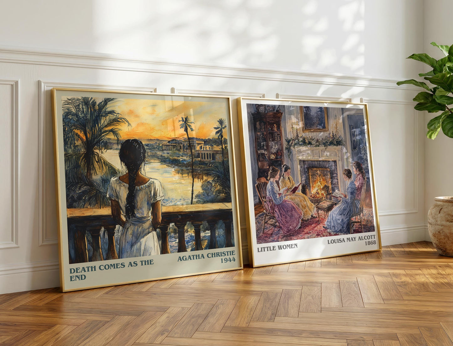 Death Comes as the End book poster packaging – museum-quality print rolled in protective tube