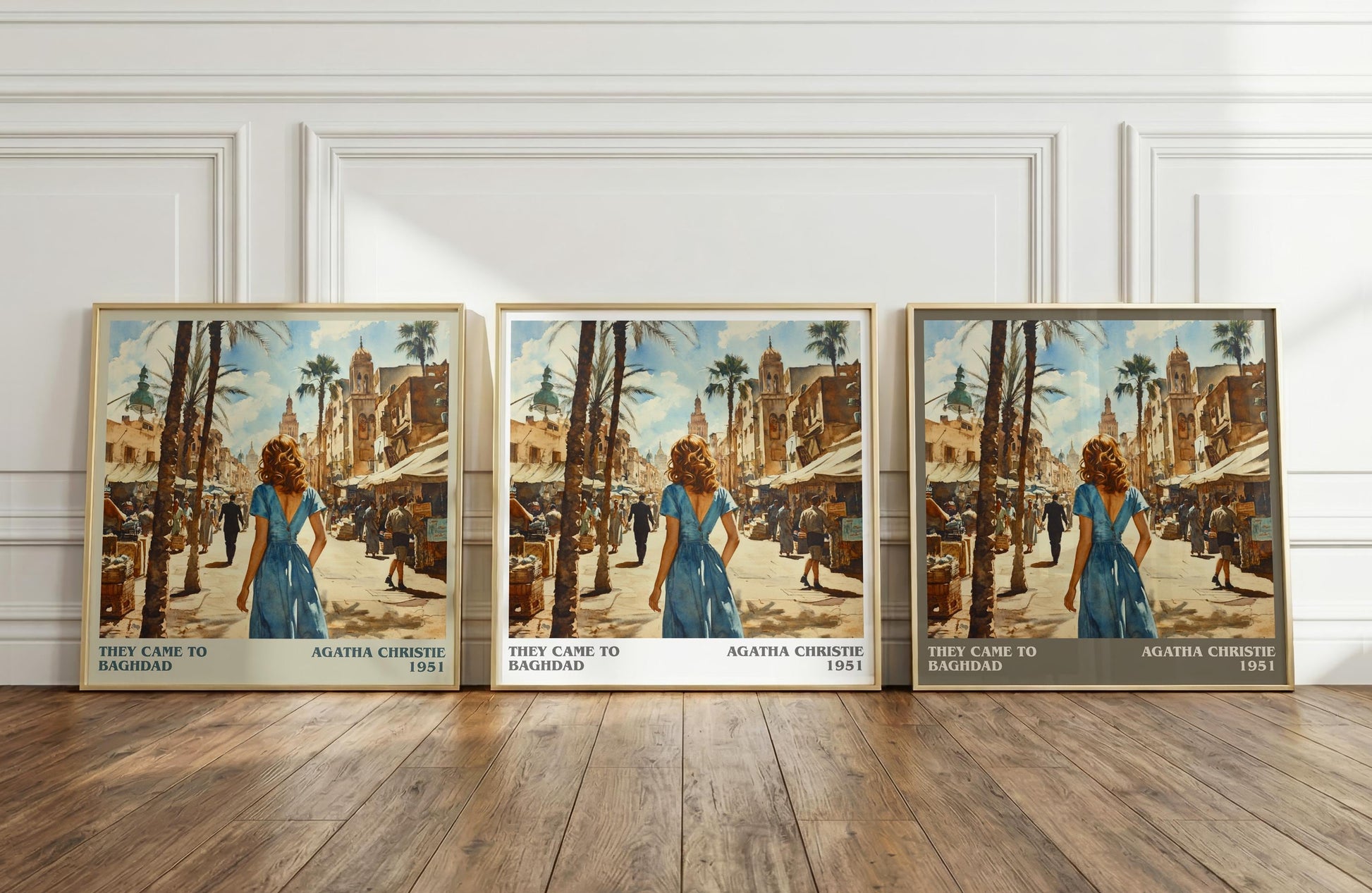 They Came to Baghdad literary print framed by window – literary home decor