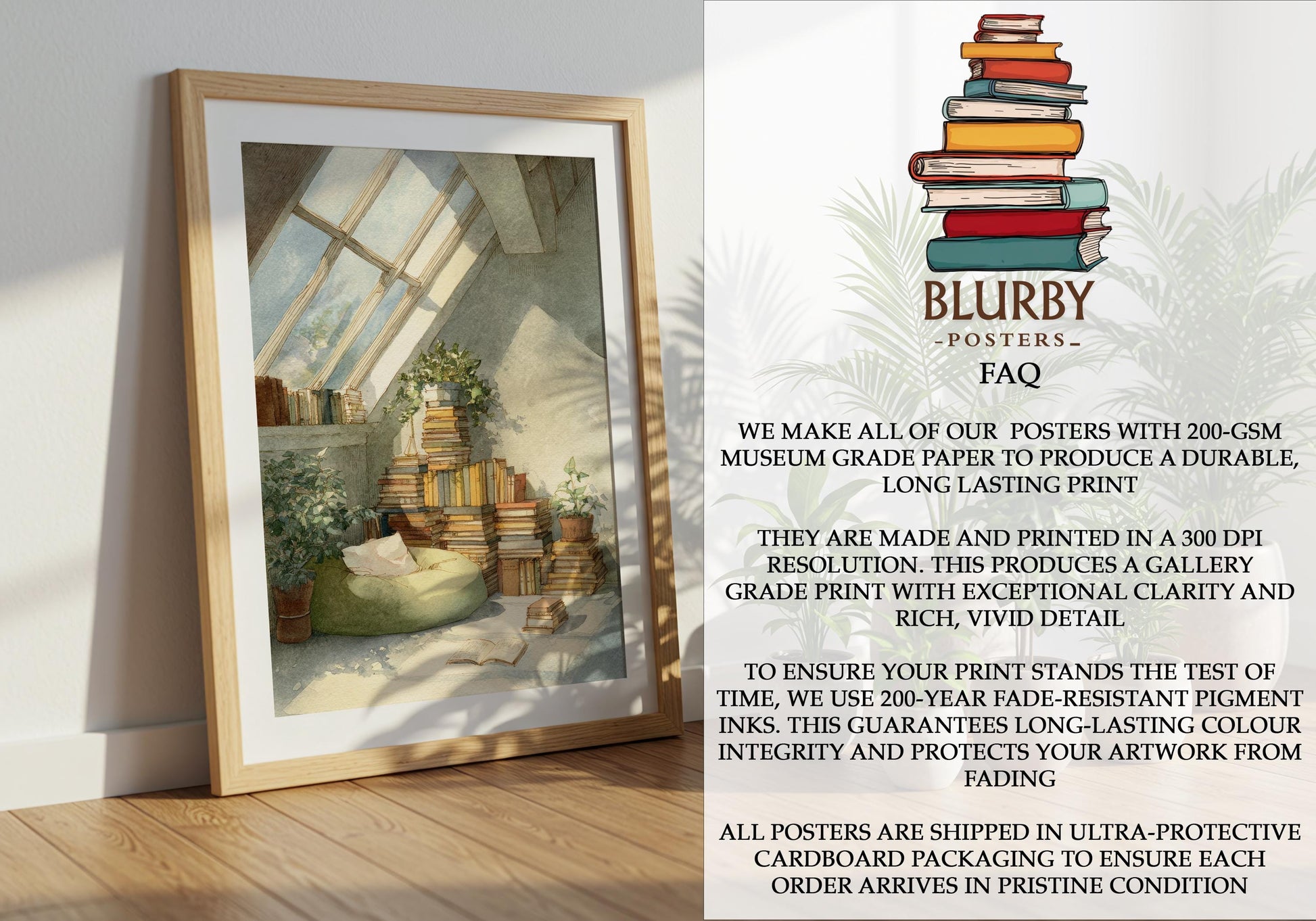 Attic Sunroom Library Print | Cozy Wall Decor | Book Lover Gift | Book Nook Poster | Book Art | Aesthetic Room Art | Reader Home Decor - Book Poster Art Print Decor Bookish