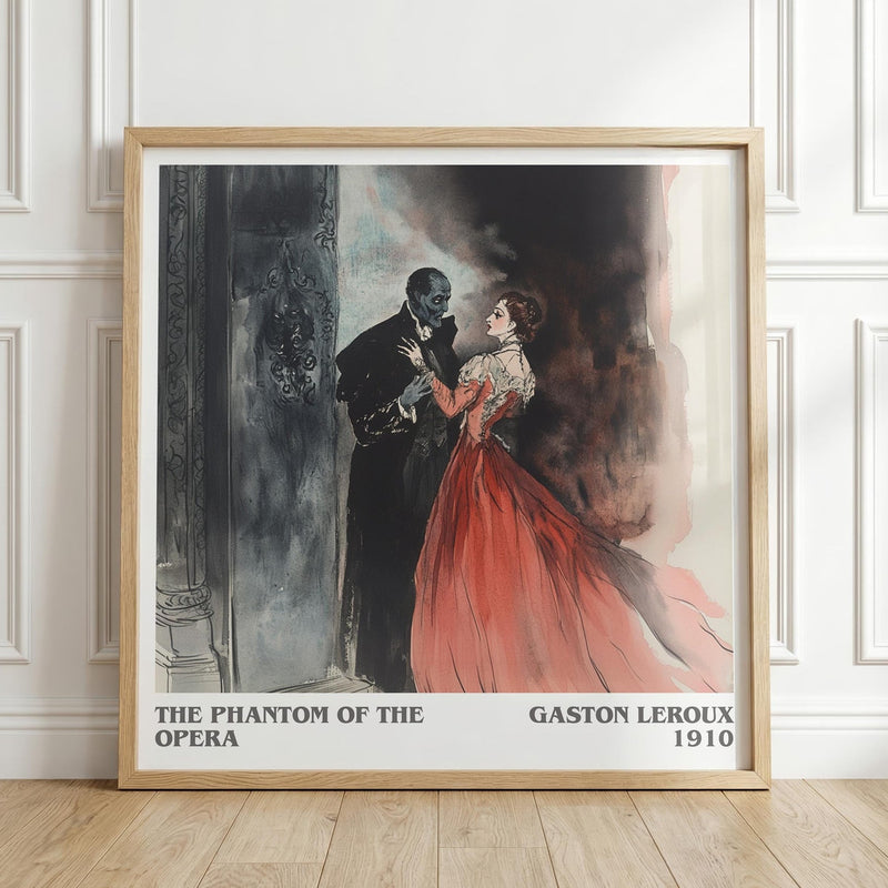 A Tale of Two Cities literary print in frame leaning in hallway – historical fiction wall art