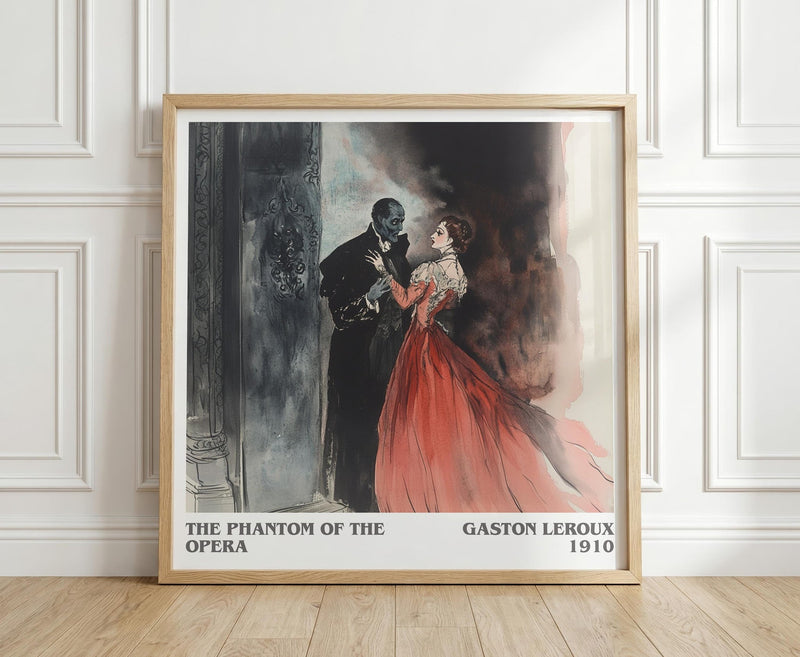 A Tale of Two Cities literary print in frame leaning in hallway – historical fiction wall art