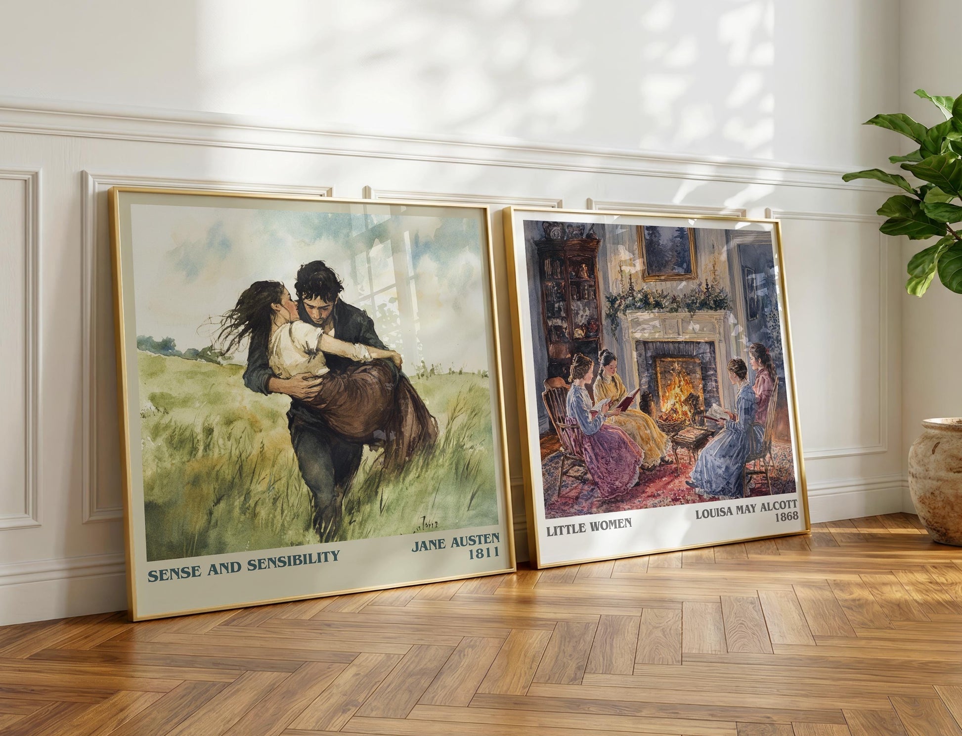 Sense and Sensibility book poster packaging – museum-quality print rolled in protective tube