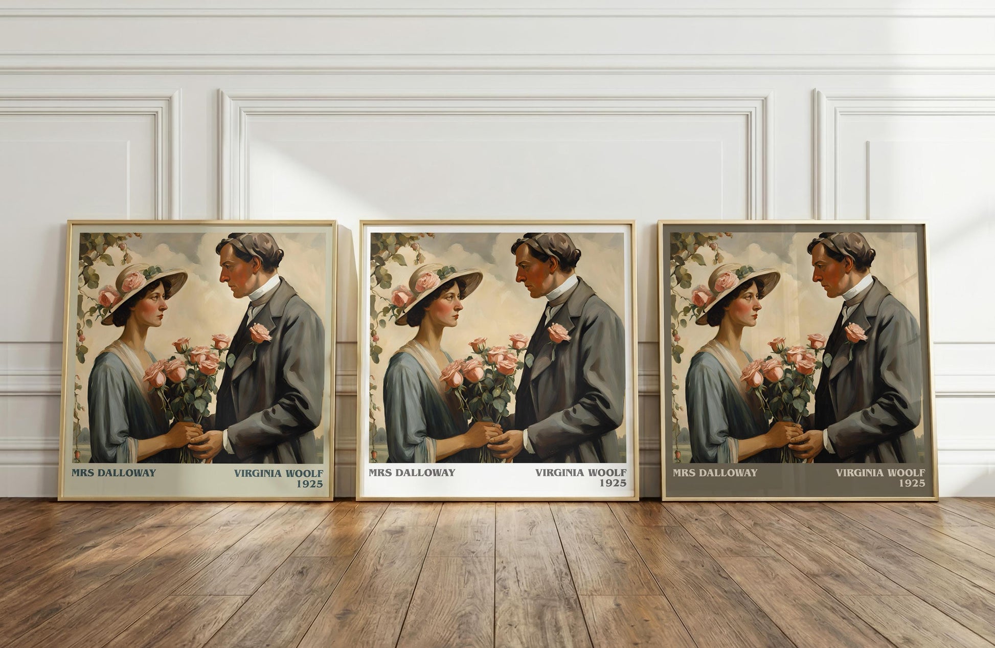 Mrs Dalloway literary print framed by window – literary home decor