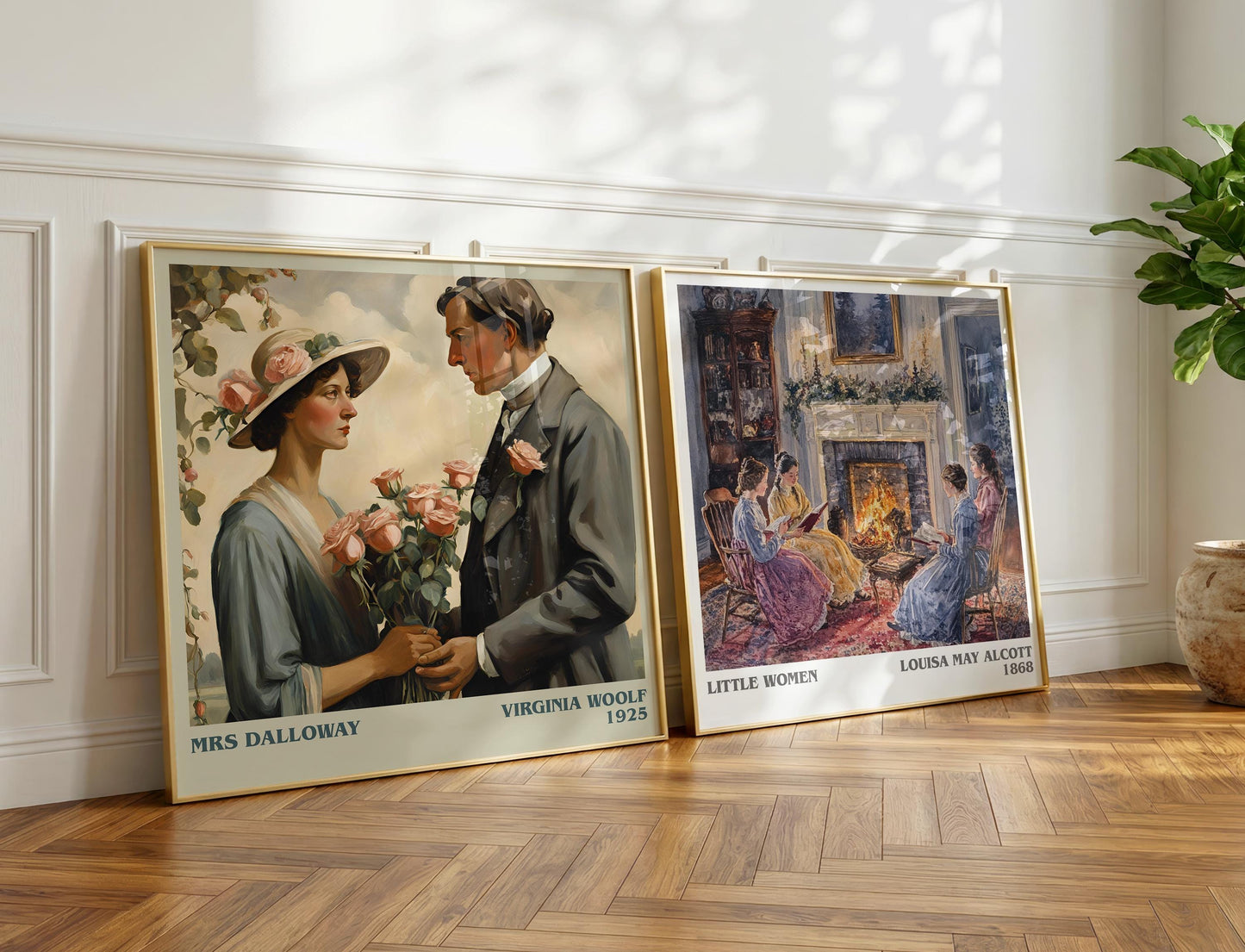 Mrs Dalloway book poster packaging – museum-quality print rolled in protective tube