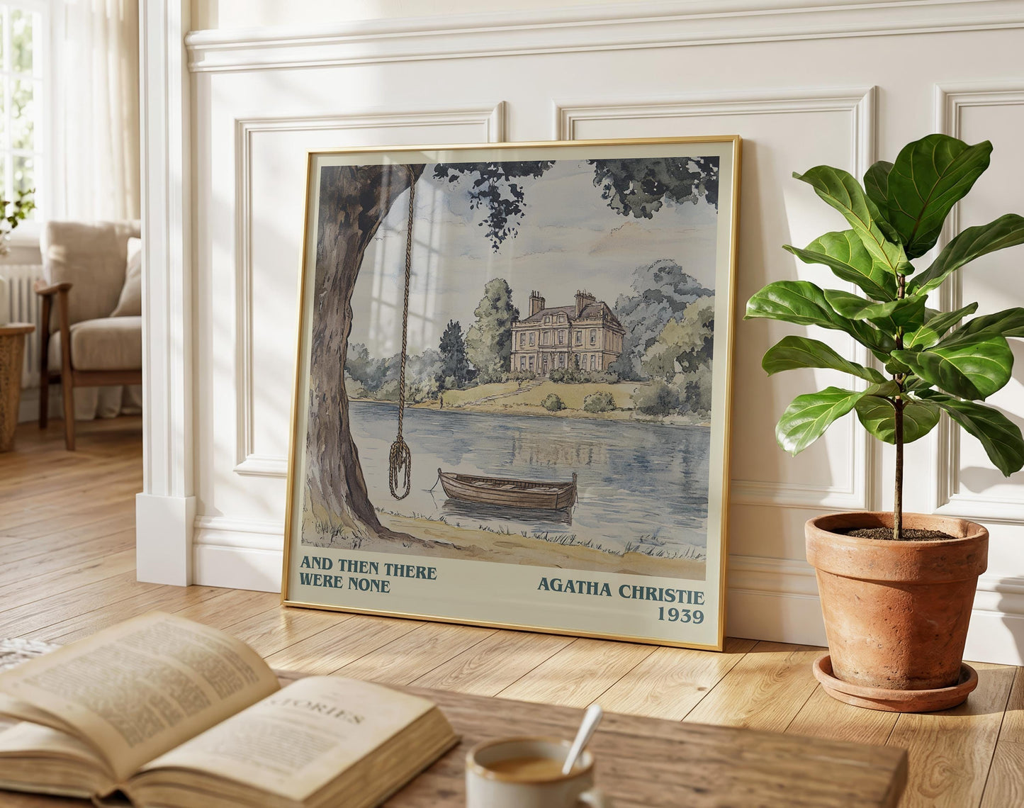 And Then There Were None literary poster paired in gallery wall – literary art prints