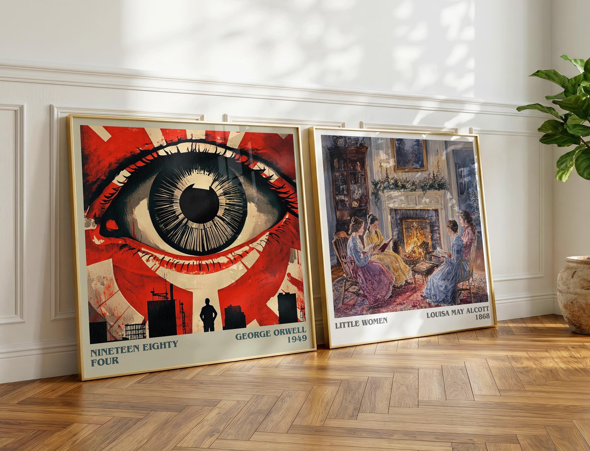 1984 book poster packaging – museum-quality print rolled in protective tube