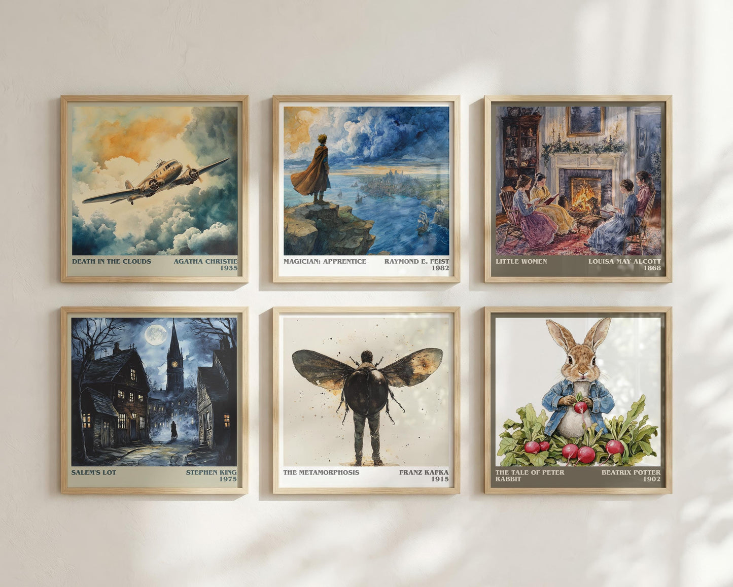Metamorphosis literary book poster framed on wall – literary fiction wall art