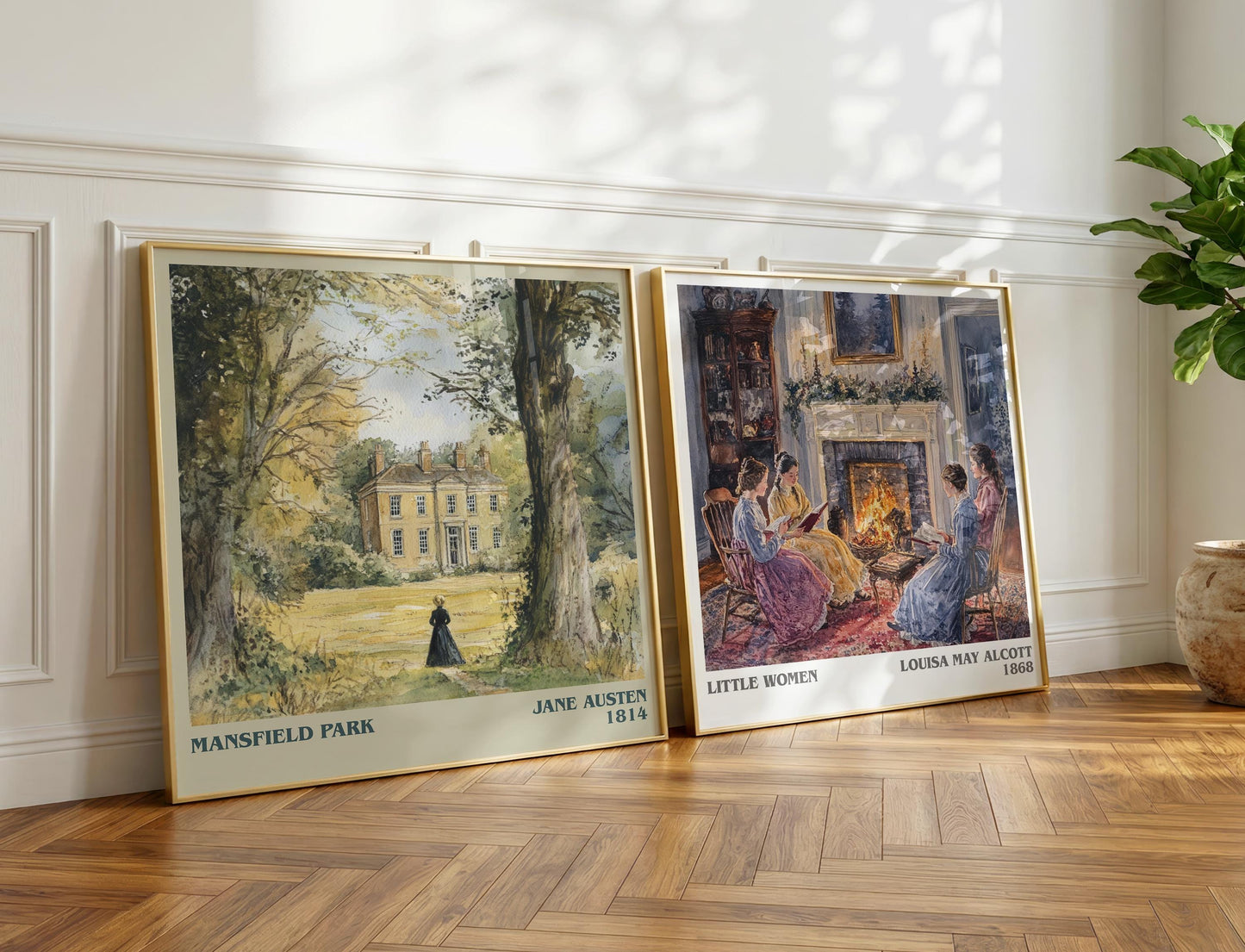 Mansfield Park book poster packaging – museum-quality print rolled in protective tube