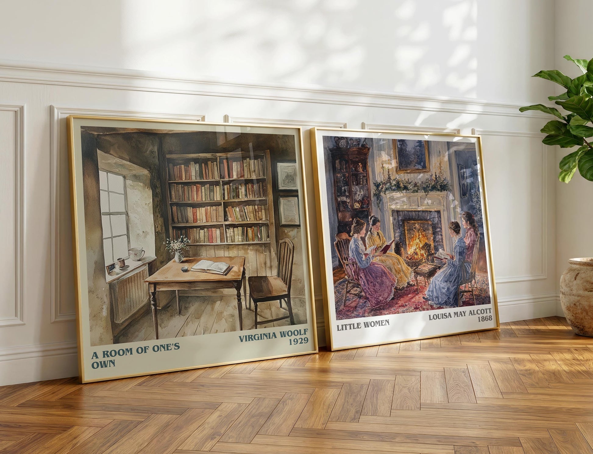 A Room Of One's Own book poster packaging – museum-quality print rolled in protective tube