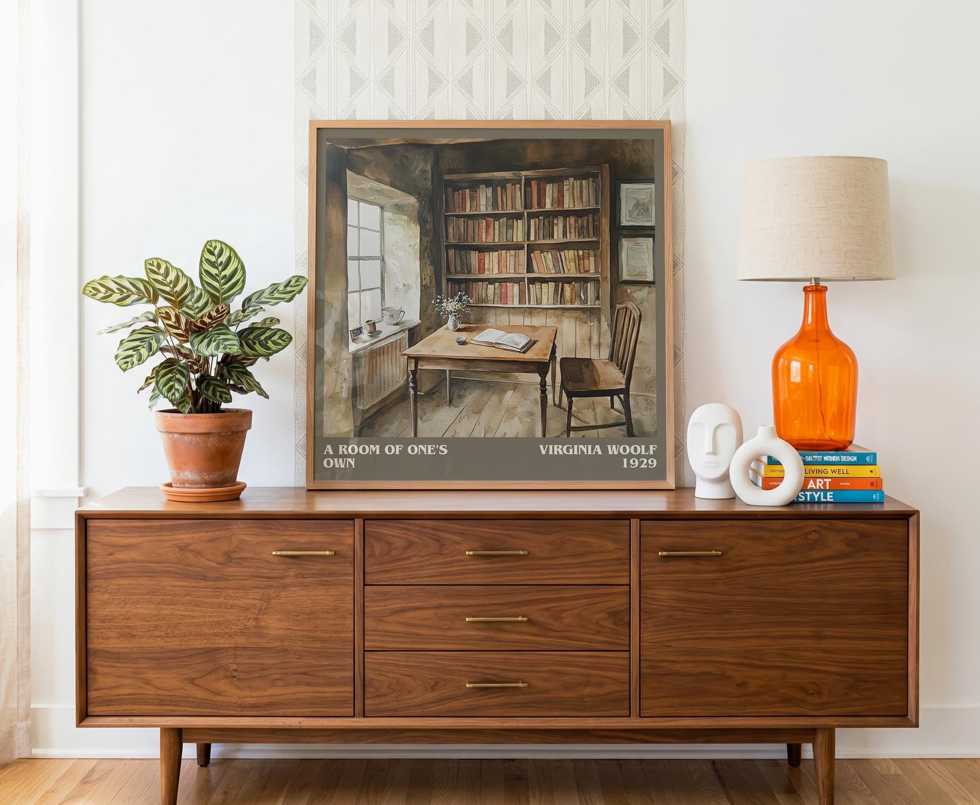 A Room Of One's Own literary literary print detail – Virginia Woolf book art