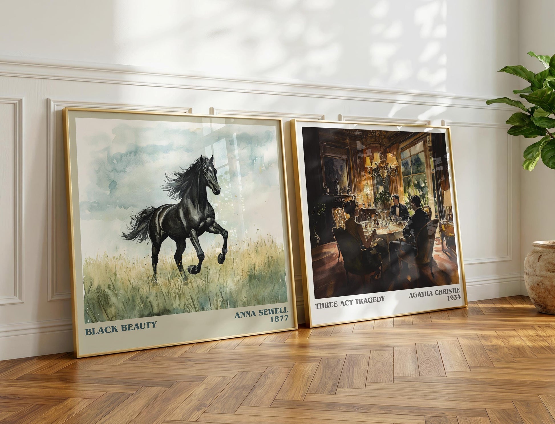 Black Beauty book poster packaging – museum-quality print rolled in protective tube