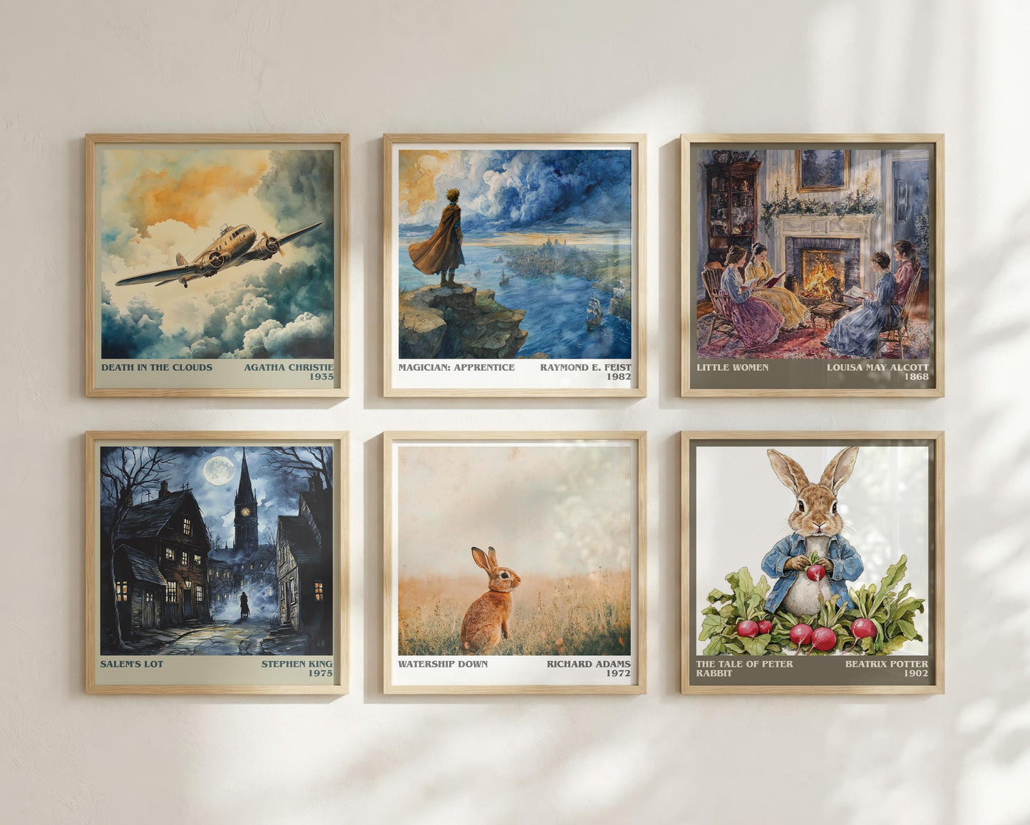 Watership Down literary book poster framed on wall – adventure wall art