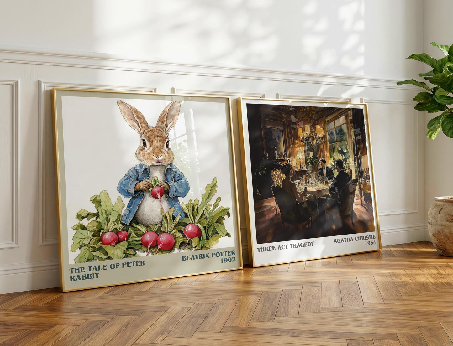 The Tale of Peter Rabbit book poster packaging – museum-quality print rolled in protective tube