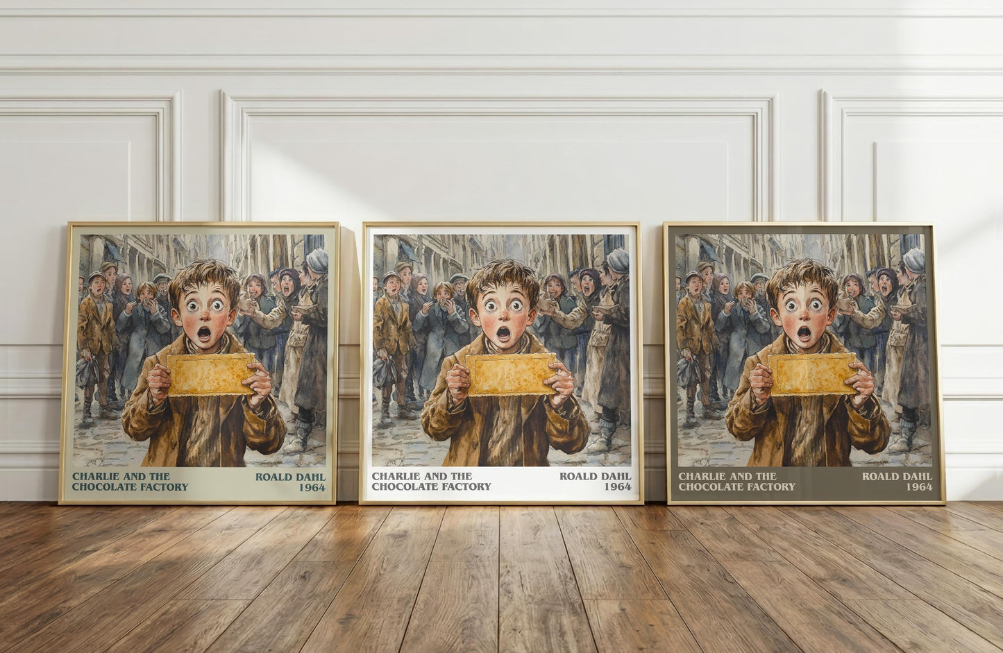 Charlie And The Chocolate Factory by Roald Dahl | Book Poster | Literary Art Gift For Book Lover | Novel Inspired Wall Art | Free Delivery