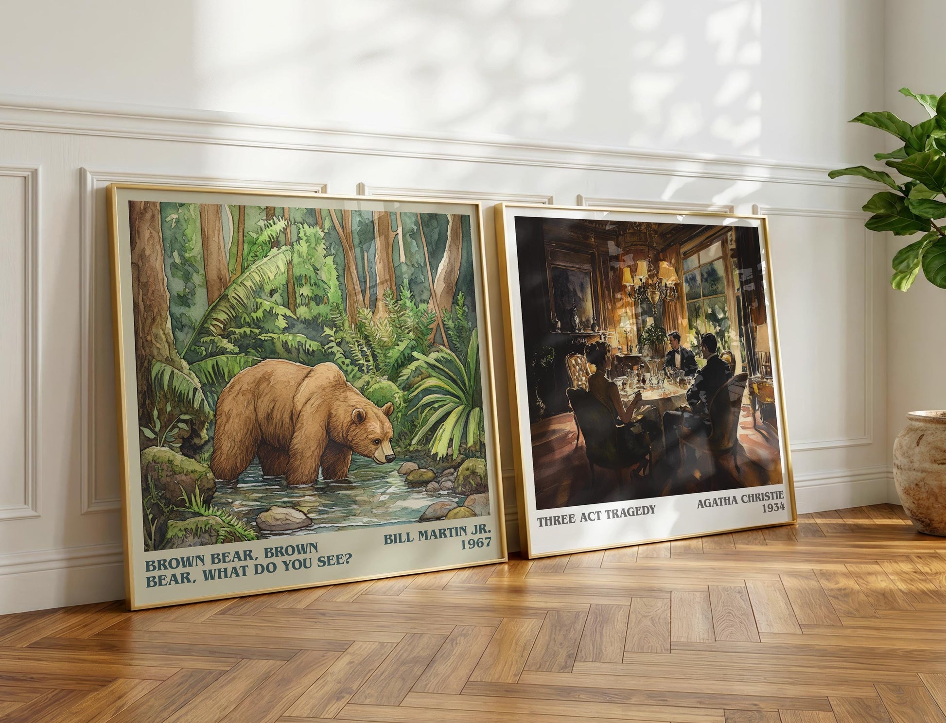 Brown Bear, Brown Bear, What Do You See? book poster packaging – museum-quality print rolled in protective tube