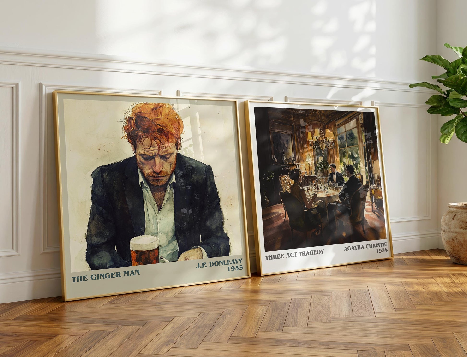 The Ginger Man book poster packaging – museum-quality print rolled in protective tube