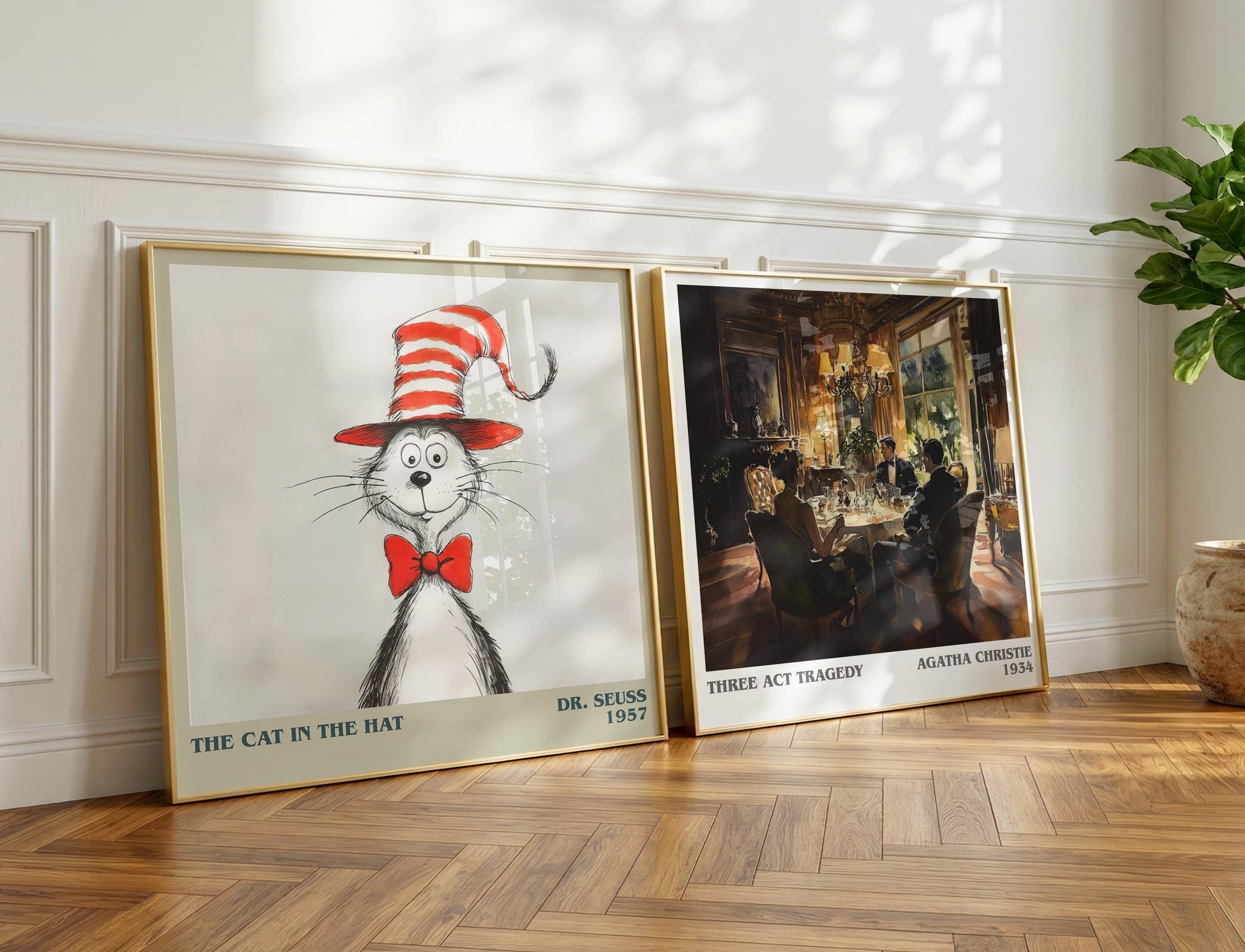 The Cat in the Hat book poster packaging – museum-quality print rolled in protective tube