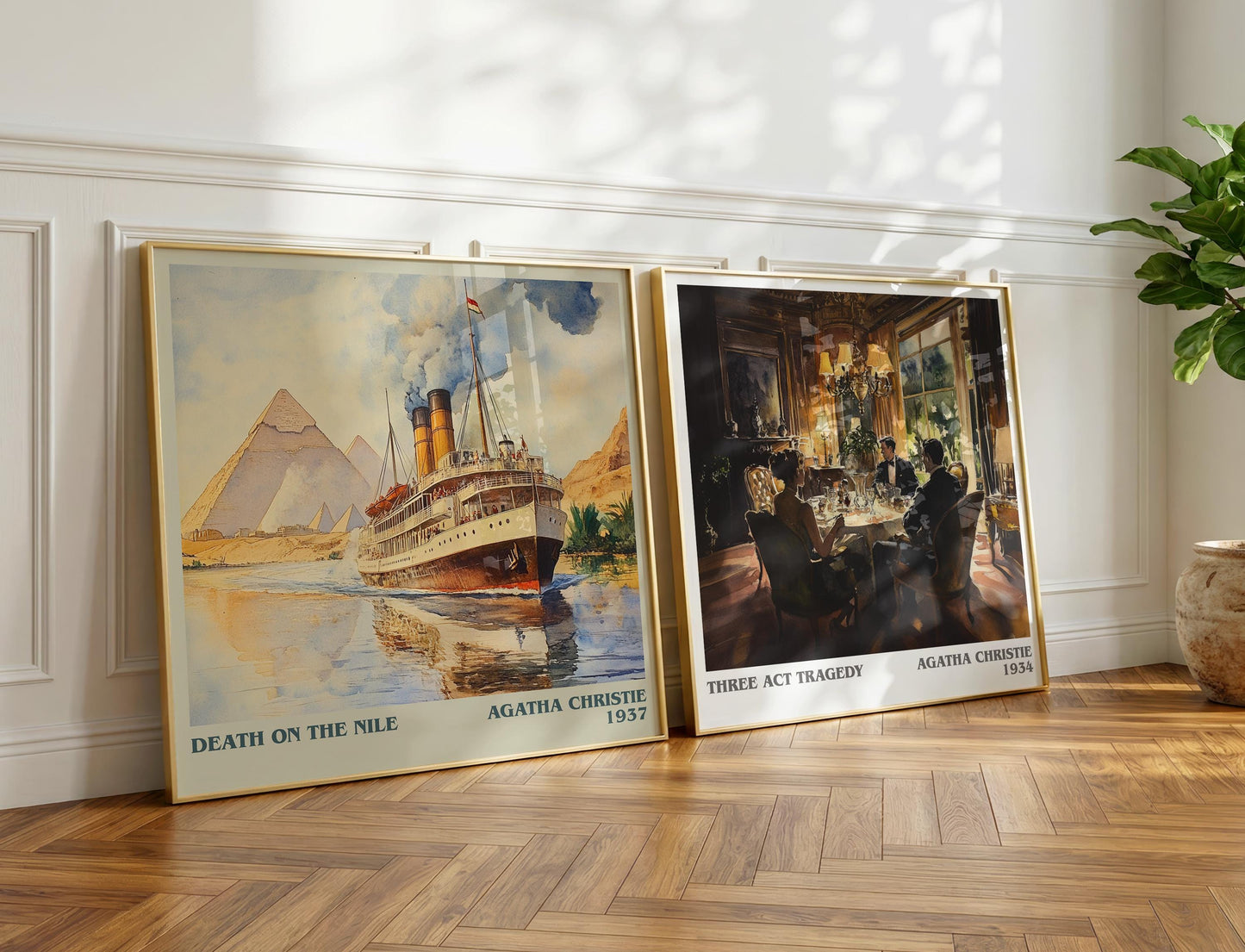 Death on the Nile book poster packaging – museum-quality print rolled in protective tube