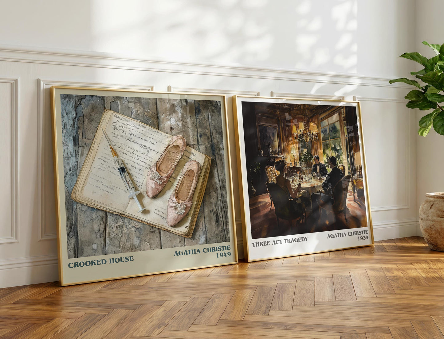 Crooked House book poster packaging – museum-quality print rolled in protective tube