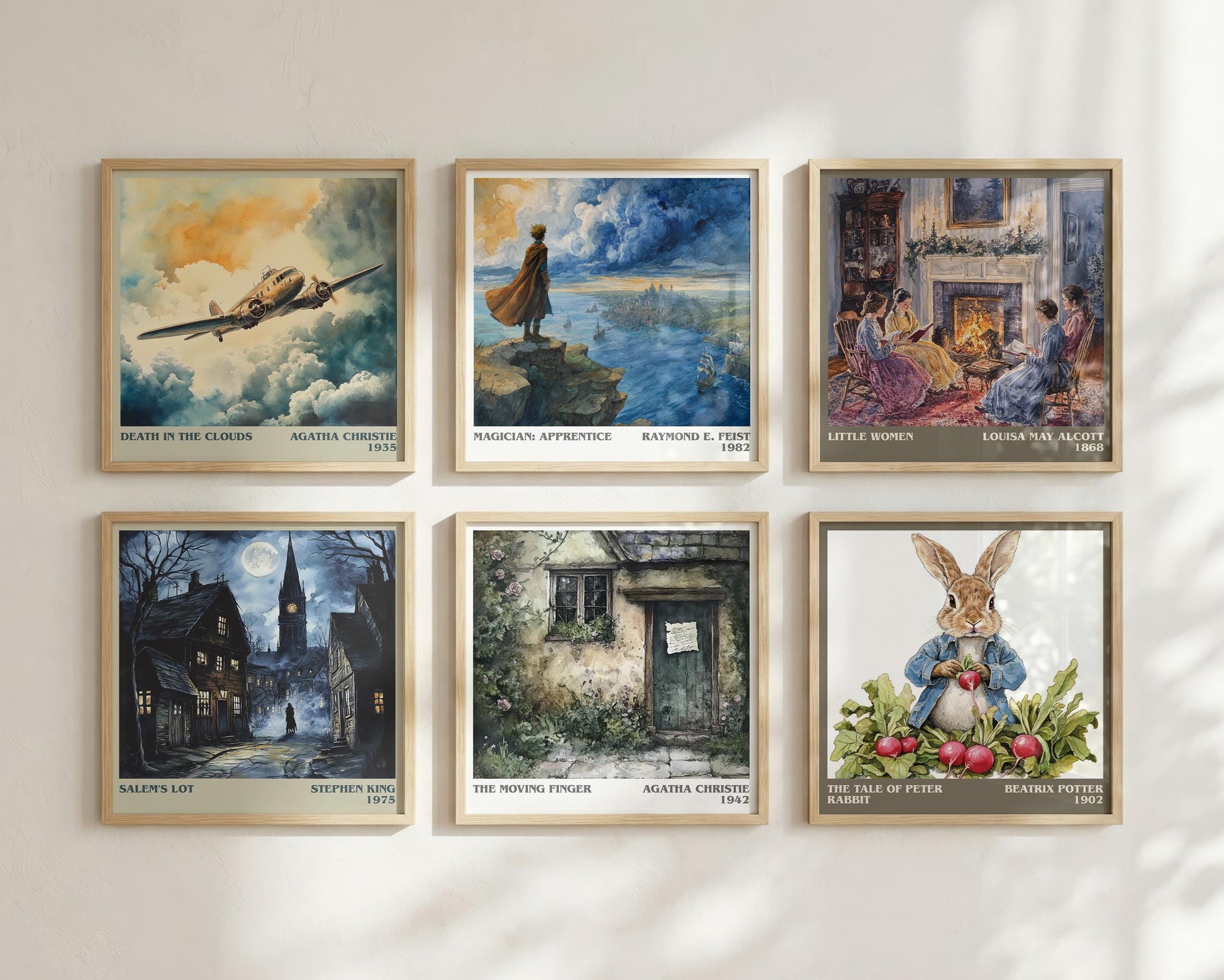 The Moving Finger literary book poster framed on wall – mystery wall art