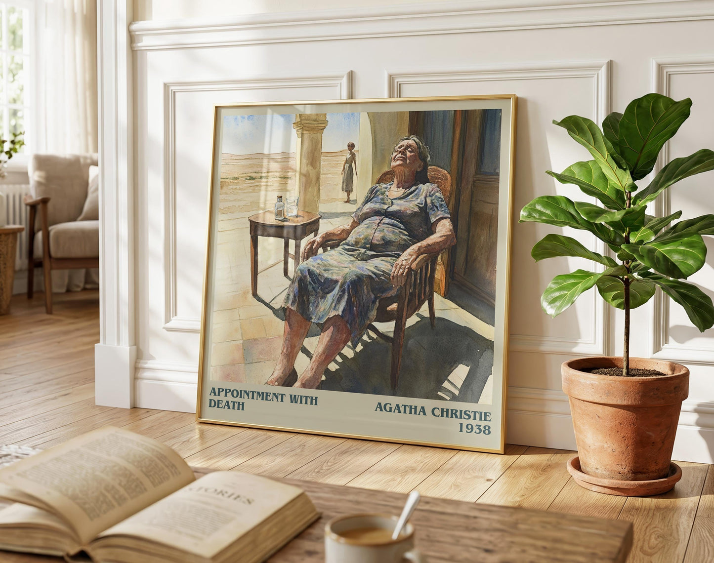 Appointment with Death literary poster paired in gallery wall – literary art prints