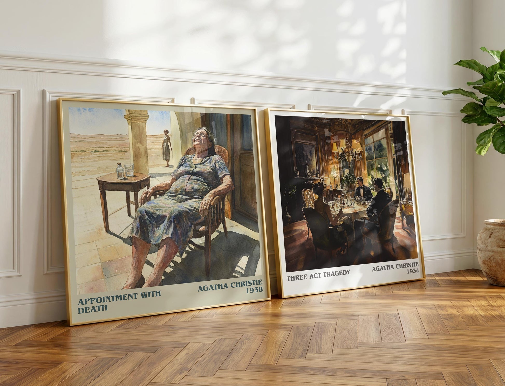 Appointment with Death book poster packaging – museum-quality print rolled in protective tube