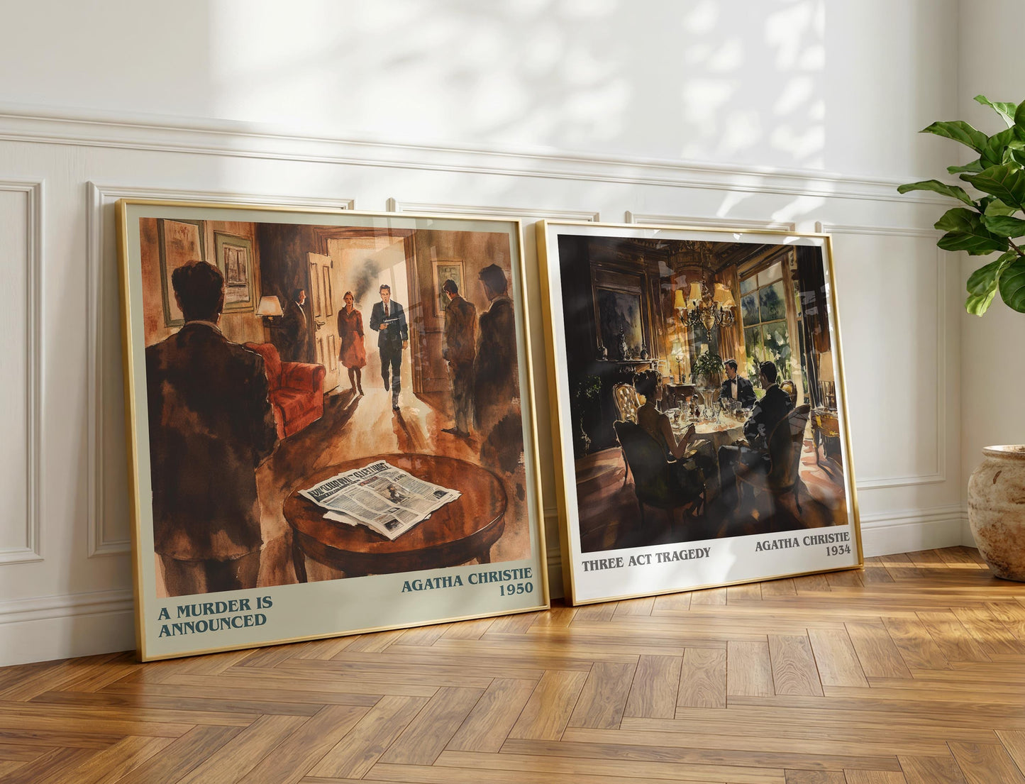 A Murder is Announced book poster packaging – museum-quality print rolled in protective tube