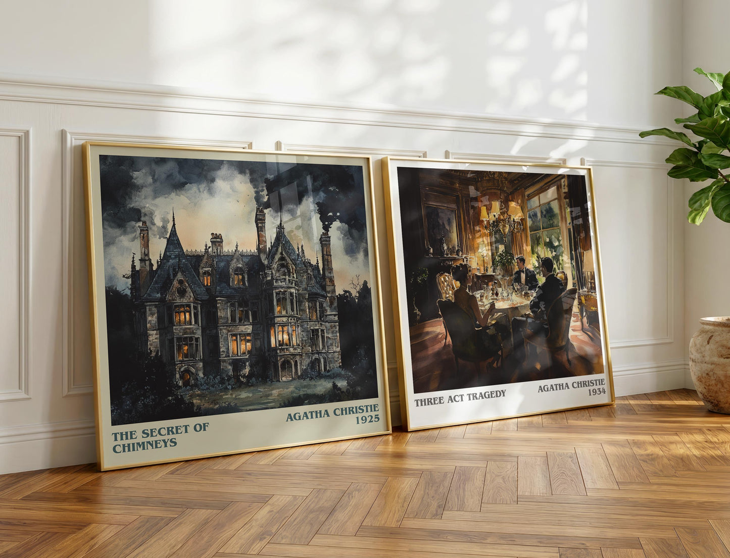 Death in the Clouds book poster packaging – museum-quality print rolled in protective tube