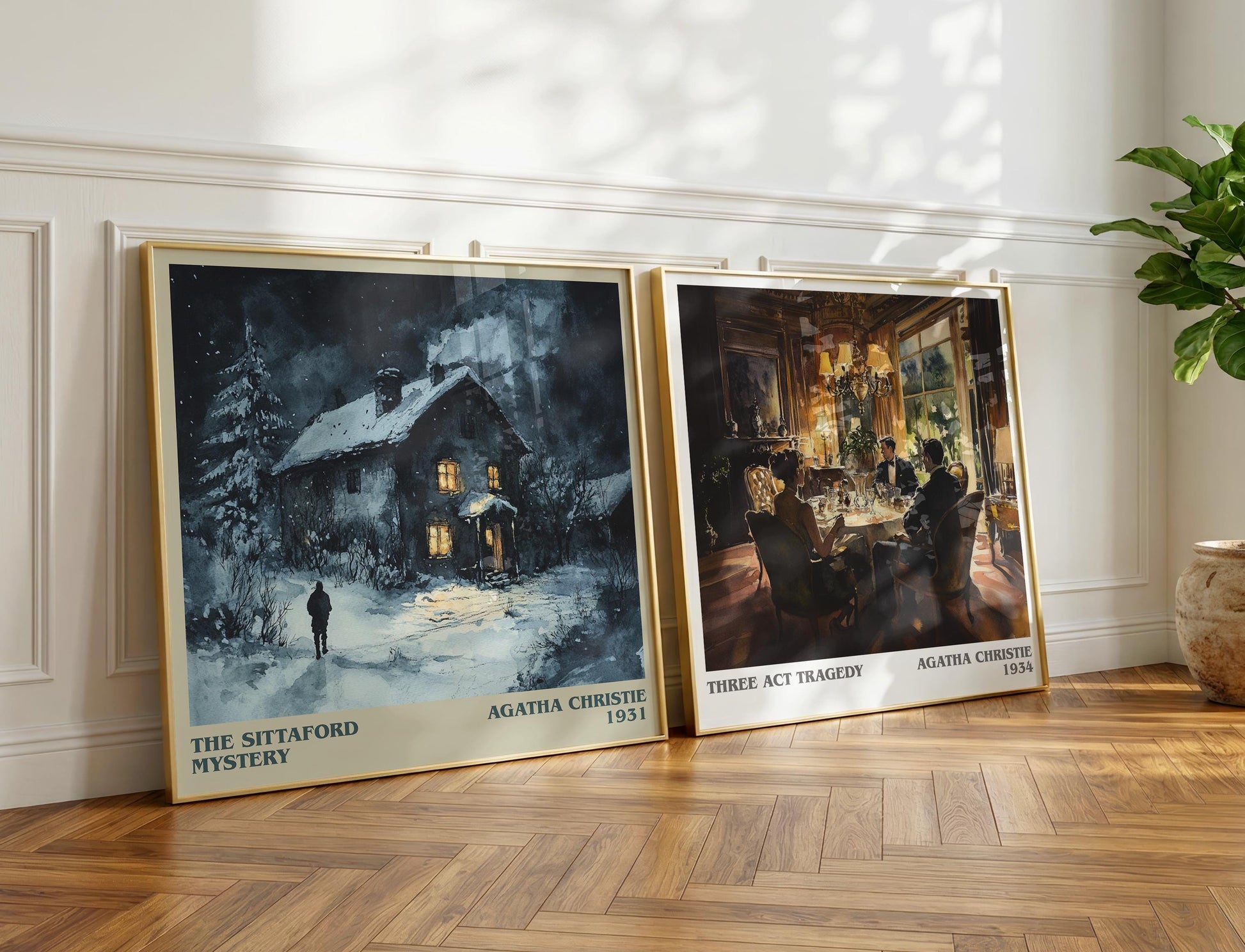 The Sittaford Mystery book poster packaging – museum-quality print rolled in protective tube