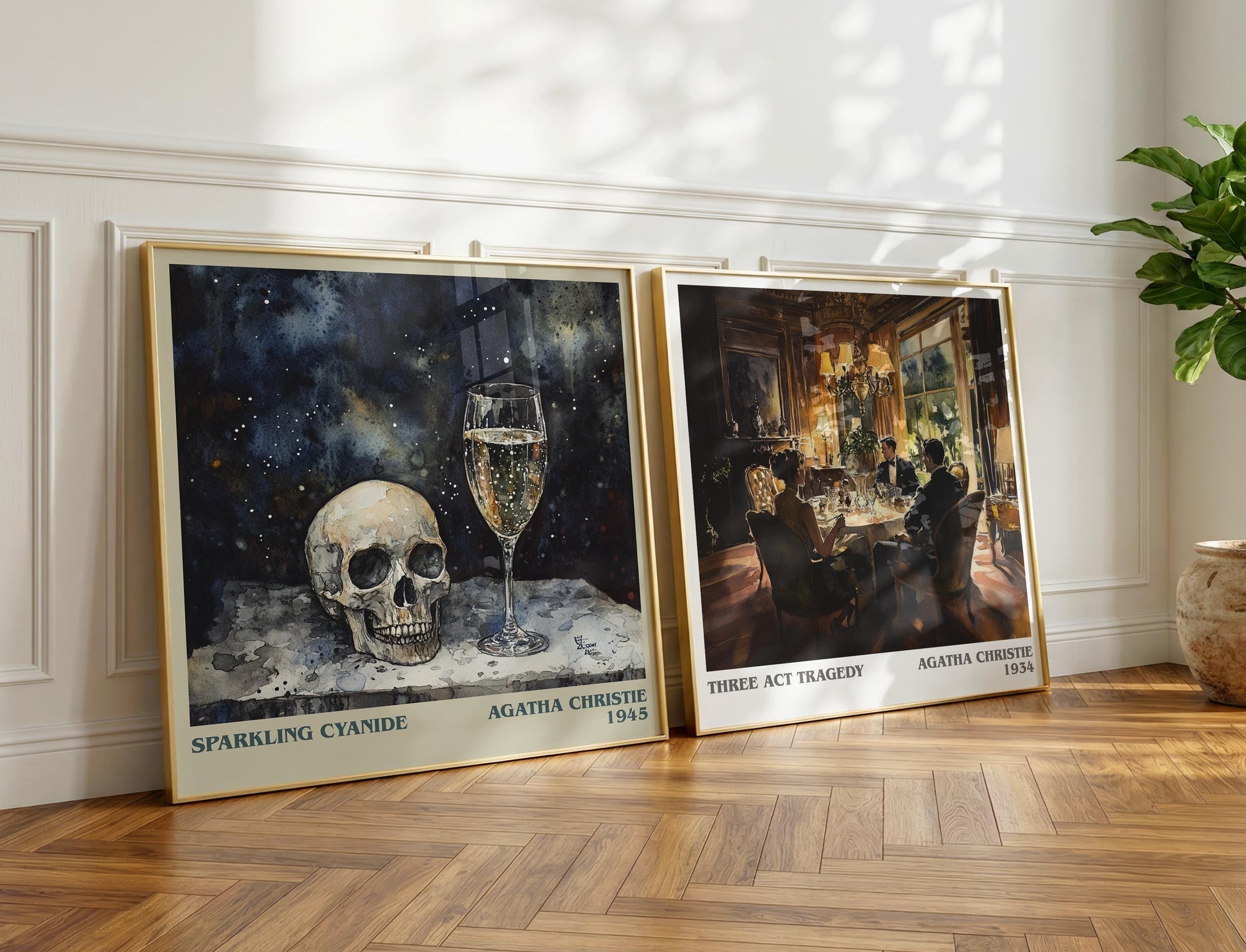 Sparkling Cyanide book poster packaging – museum-quality print rolled in protective tube