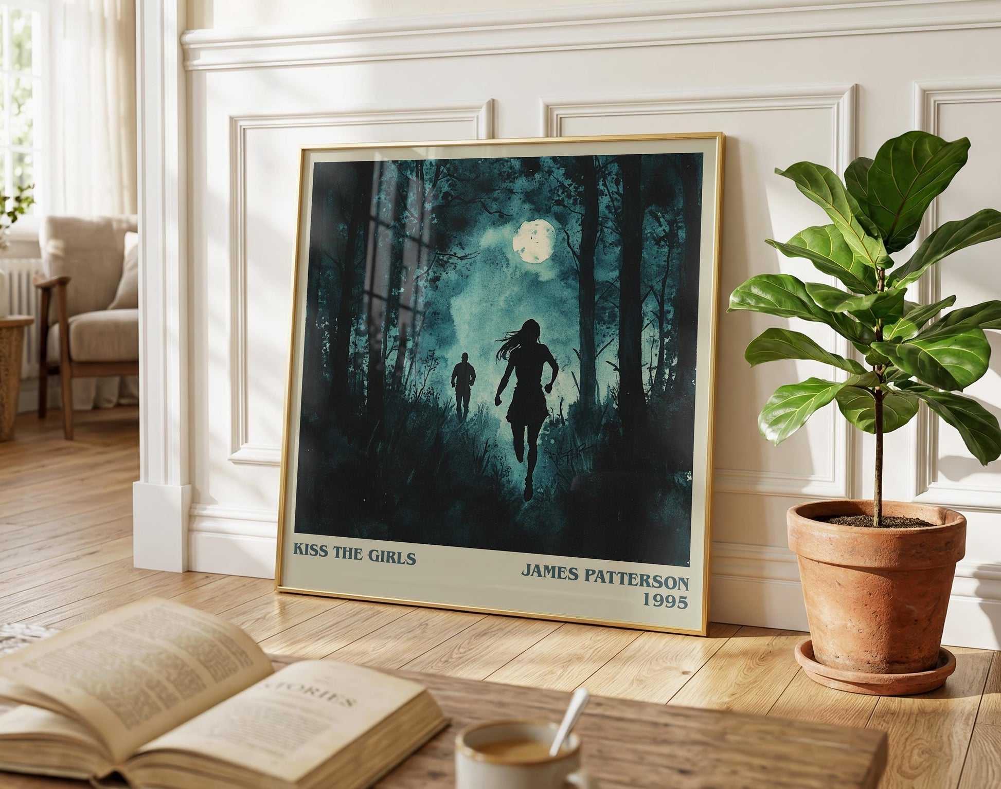 Kiss the Girls literary poster paired in gallery wall – literary art prints