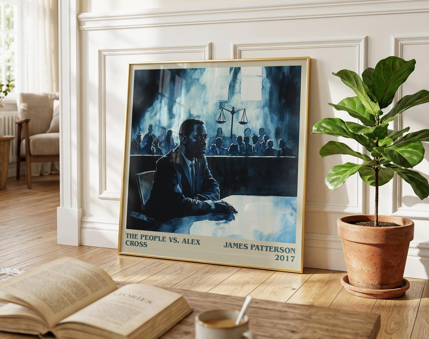 The People Vs. Alex Cross literary poster paired in gallery wall – literary art prints