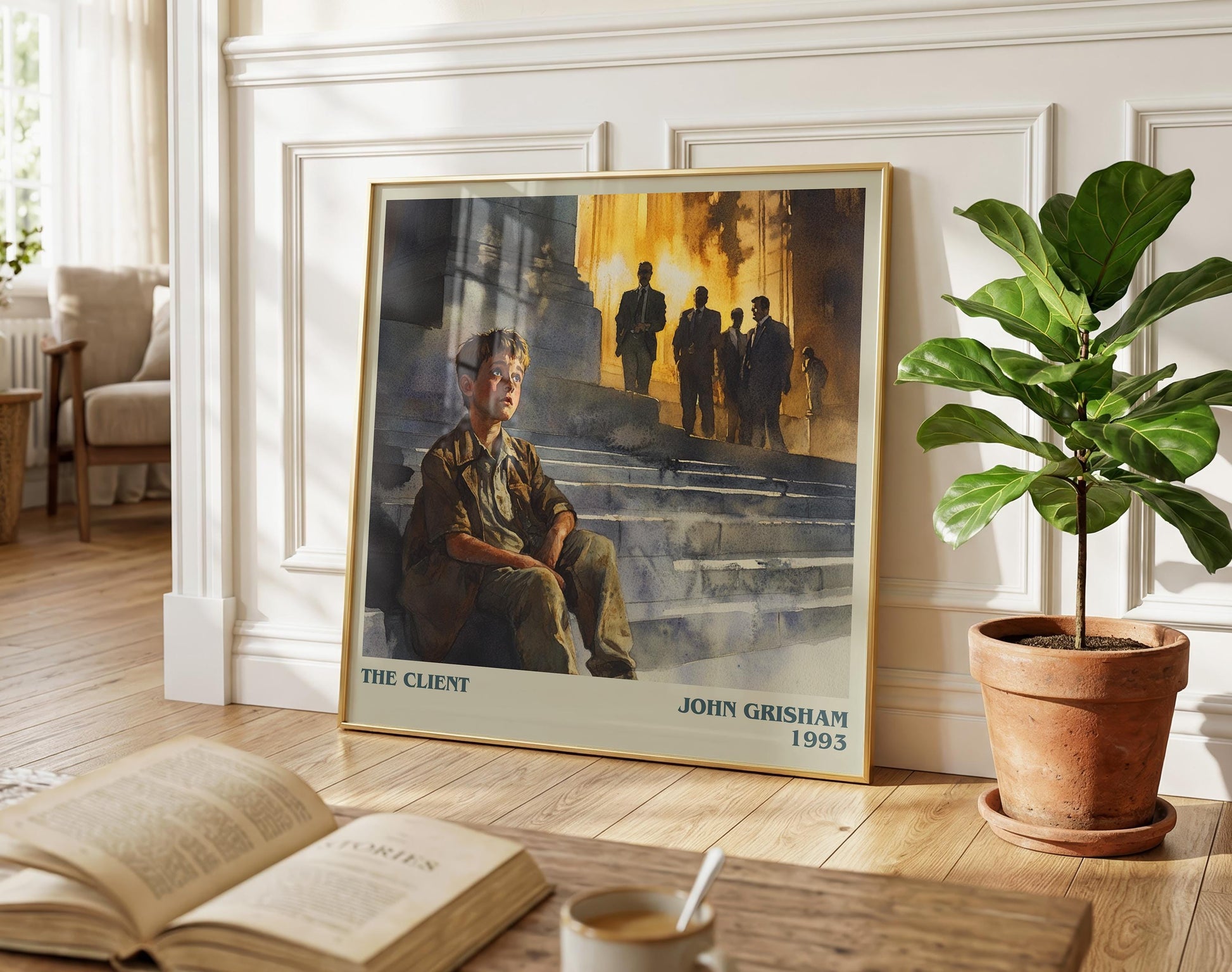 The Client literary poster paired in gallery wall – literary art prints