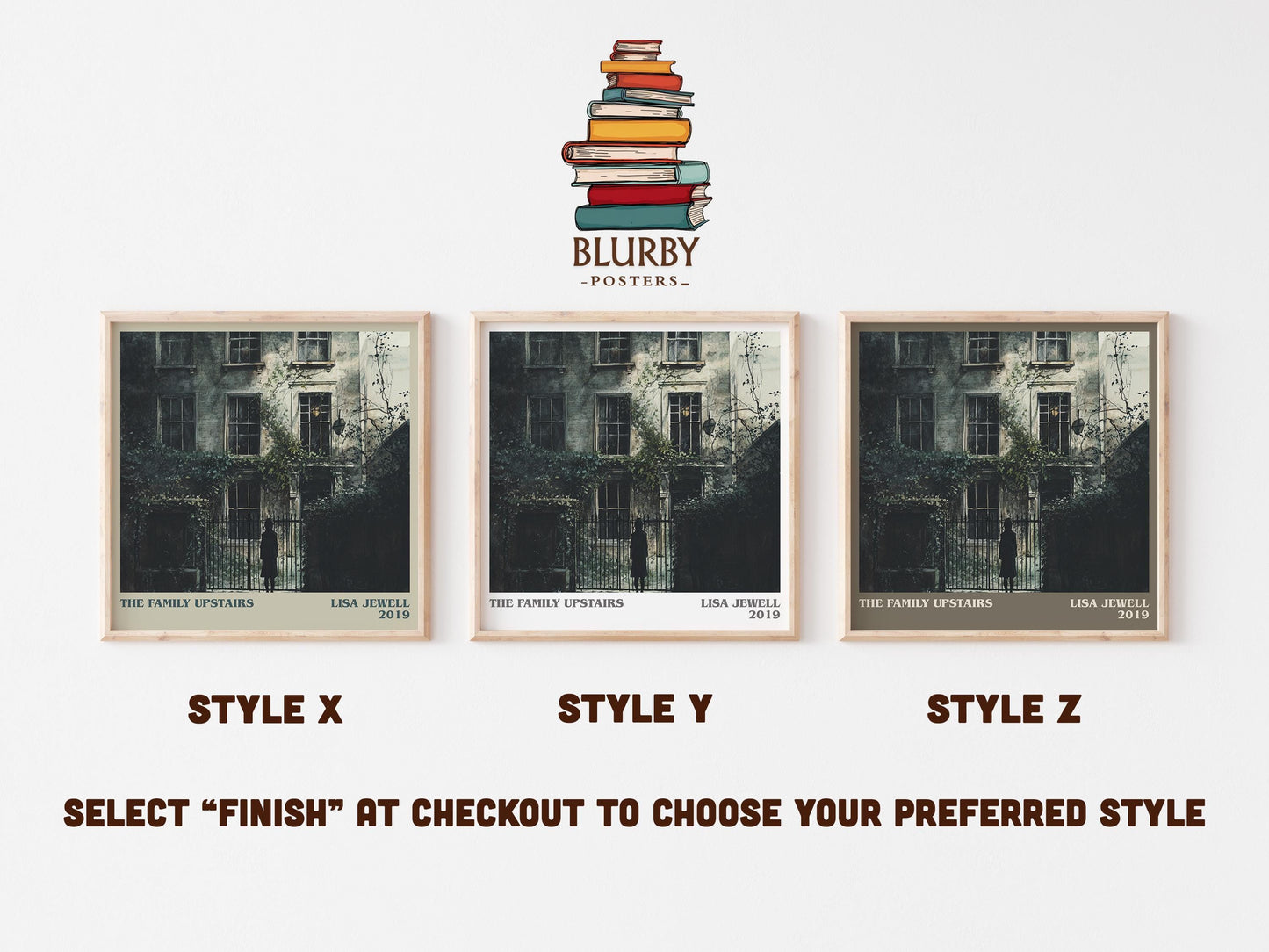 The Family Upstairs literary art print colour and style options – Lisa Jewell book art