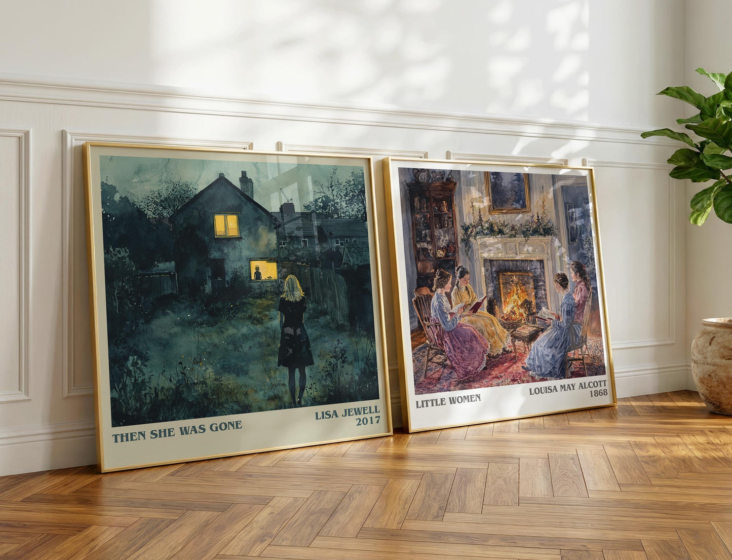 Then She Was Gone book poster packaging – museum-quality print rolled in protective tube