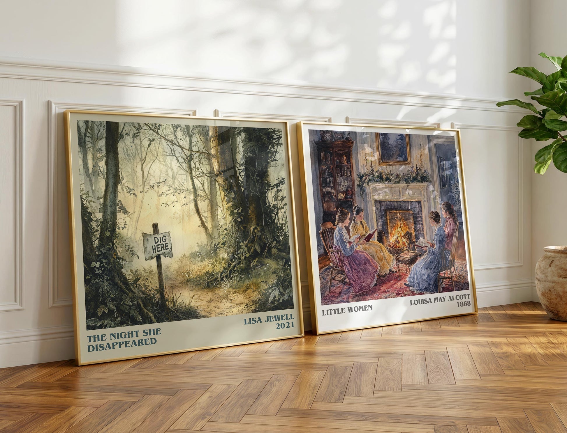 The Night She Disappeared book poster packaging – museum-quality print rolled in protective tube