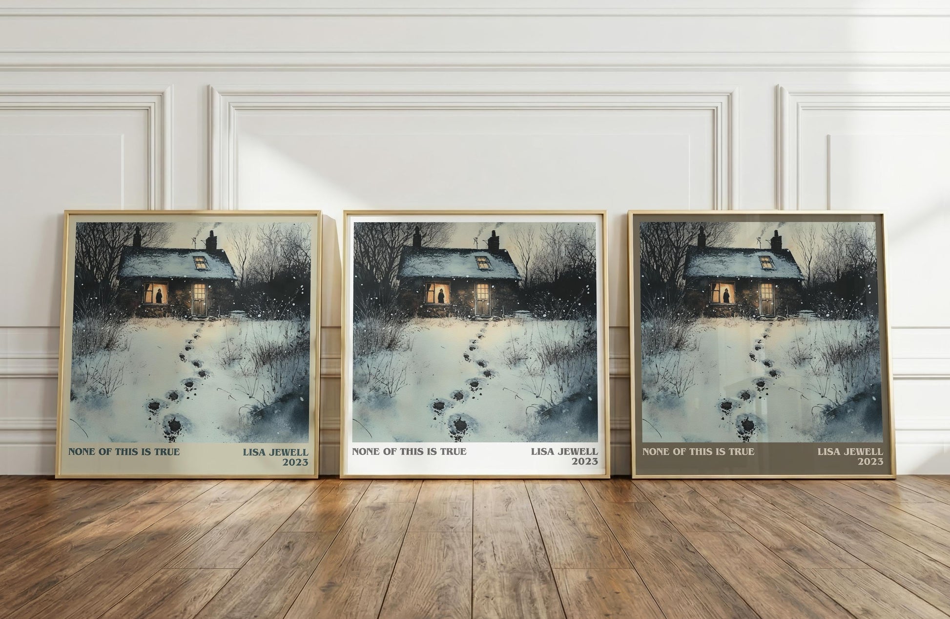 None of this is True literary print framed by window – literary home decor