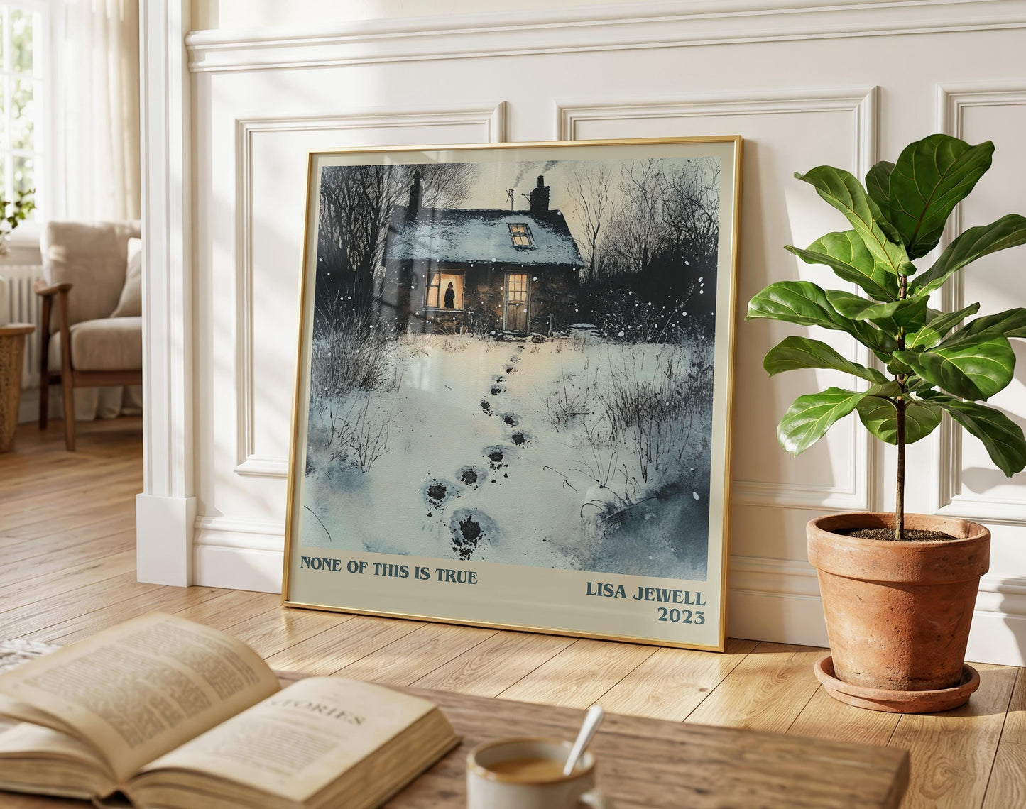 None of this is True literary poster paired in gallery wall – literary art prints
