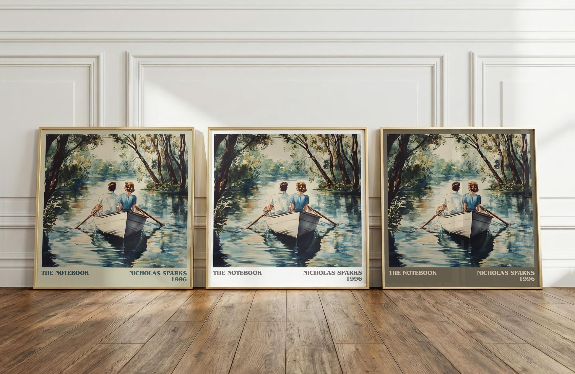The Notebook literary print framed by window – literary home decor