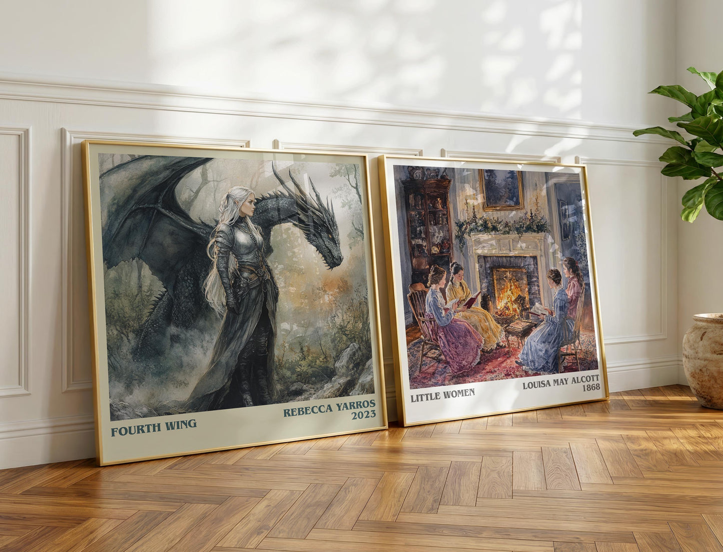Fourth Wing book poster packaging – museum-quality print rolled in protective tube