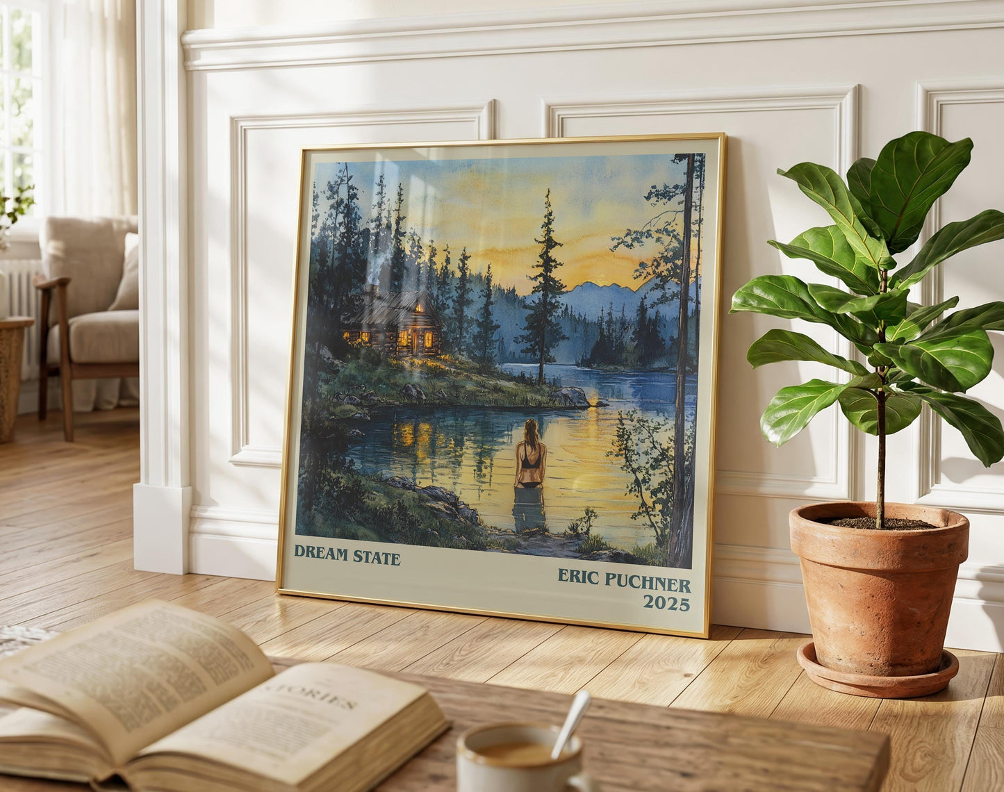 Dream State literary poster paired in gallery wall – literary art prints