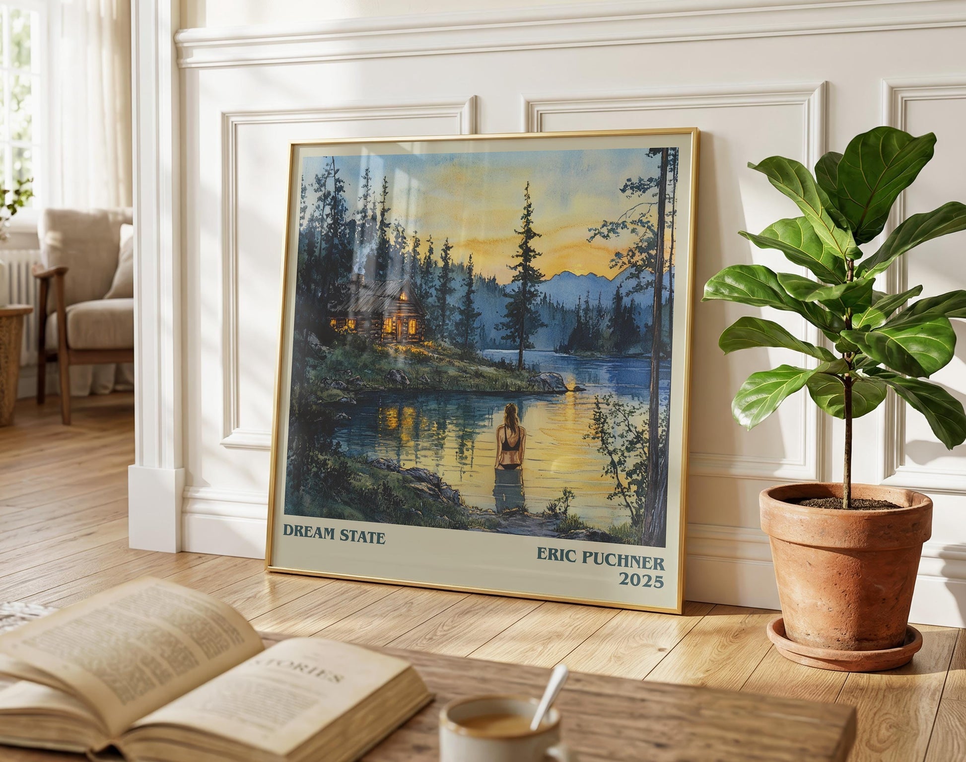 Dream State literary poster paired in gallery wall – literary art prints