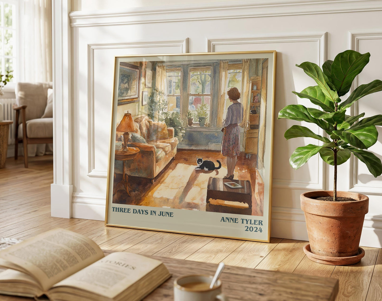 Three Days In June literary poster paired in gallery wall – literary art prints